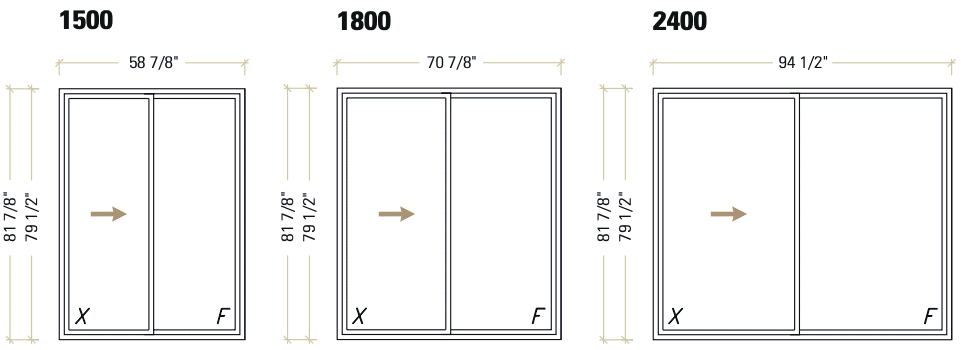 Patio Door Configurations & Sizes
